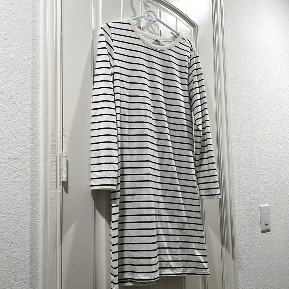 Striped mini dress